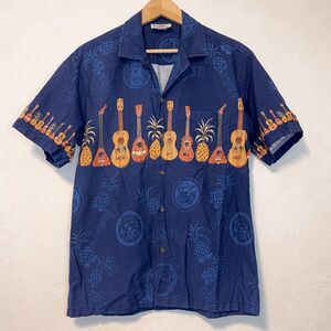 Vintage Pacific Legend Hawaiian Guitars Shirt Size L‎